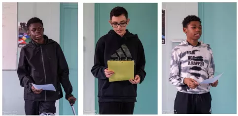 Les jeunes en atelier d'éloquence