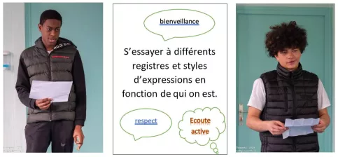 Les jeunes en atelier d'éloquence