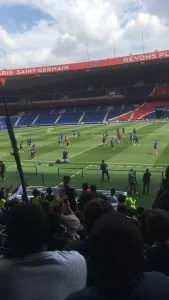 Les collégiens lors d'un match